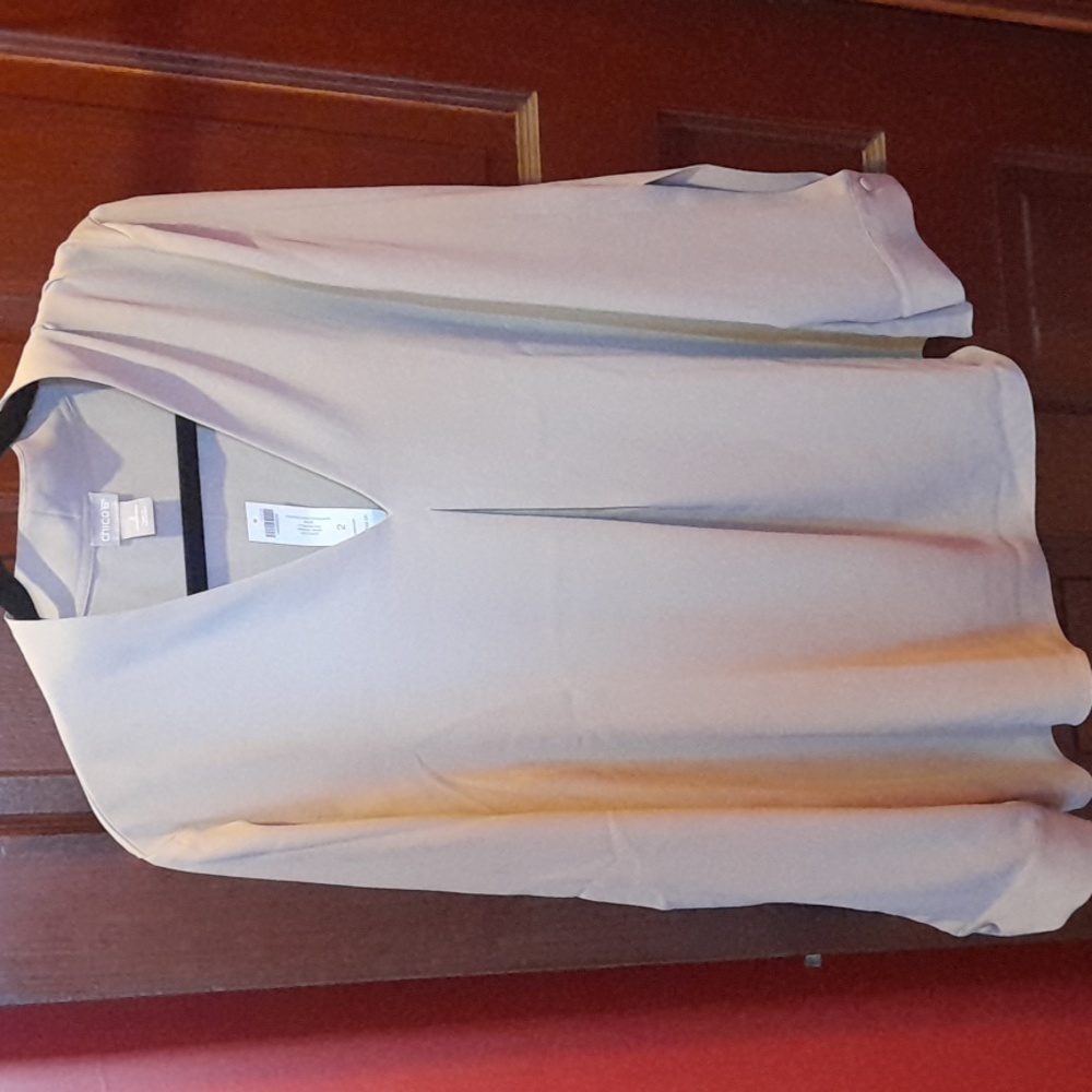 Cool beige Chico's blouse